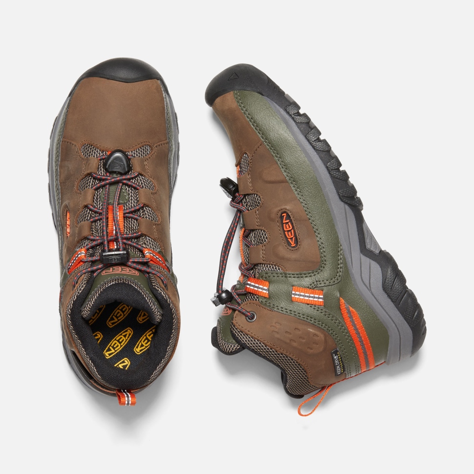 Dark Earth-forest Night Keen Wasserdichter Targhee-Stiefel Für Große Kinder – Bild 2