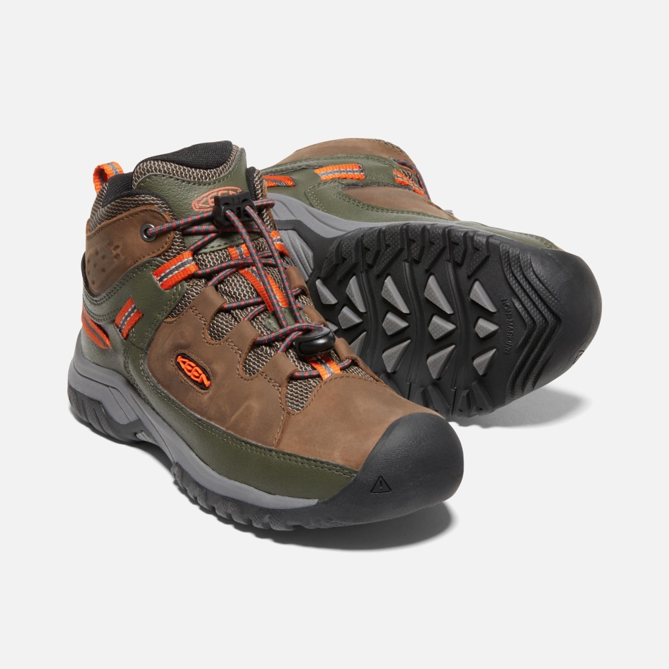 Dark Earth-forest Night Keen Wasserdichter Targhee-Stiefel Für Große Kinder – Bild 5