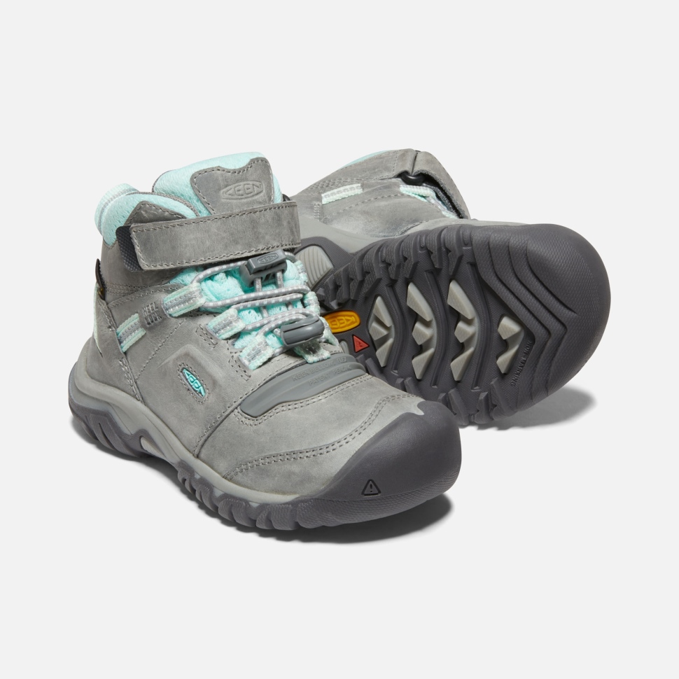 Grau-blau Getönter Ridge Flex Wasserdichter Stiefel Für Kleine Kinder Keen – Bild 7