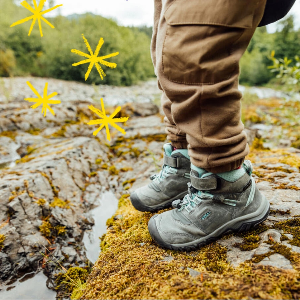 Grau-blau Getönter Ridge Flex Wasserdichter Stiefel Für Kleine Kinder Keen – Bild 8