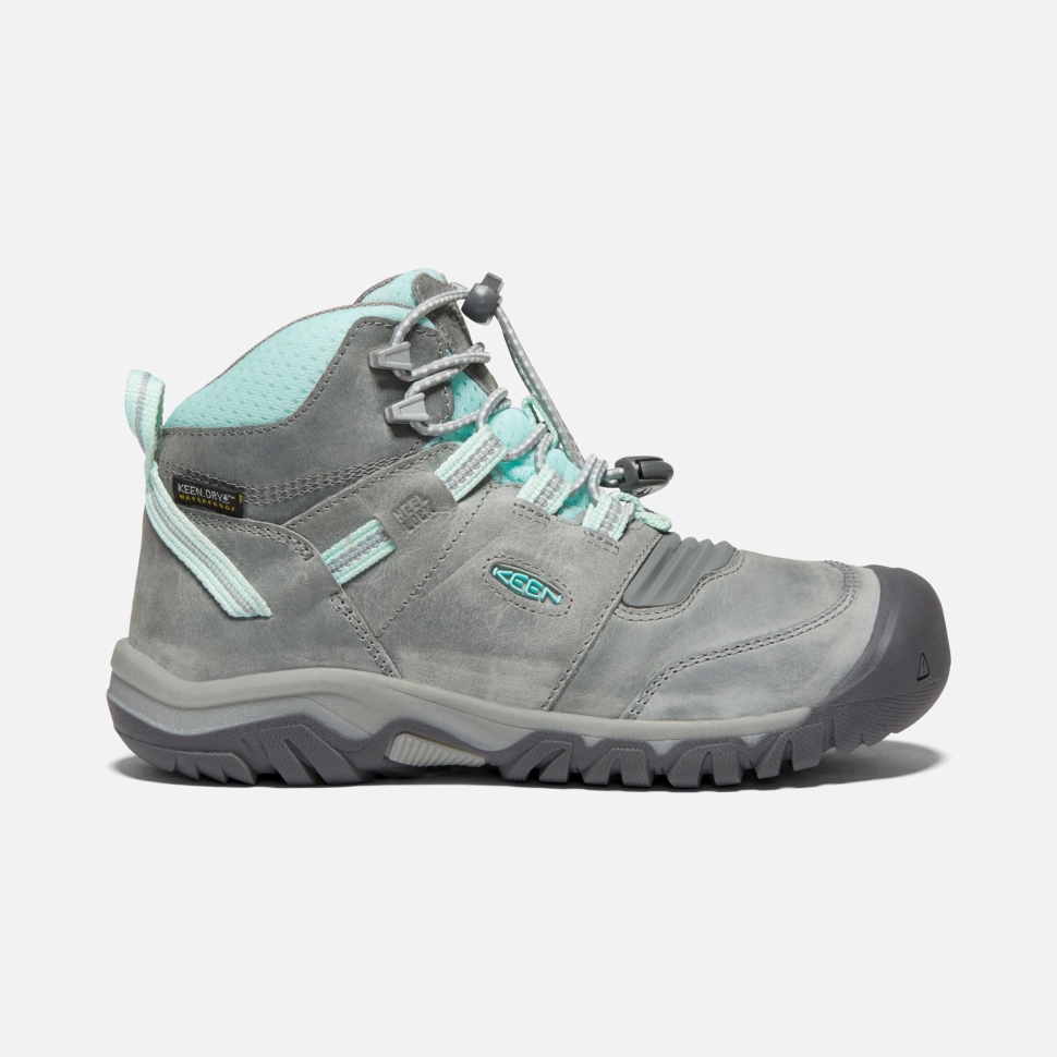 grau_blauer_keen_ridge_flex_wasserdichter_stiefel_fuer_grosse_kinder.jpg Grau-blauer Keen Ridge Flex Wasserdichter Stiefel Für Große Kinder – Bild 1