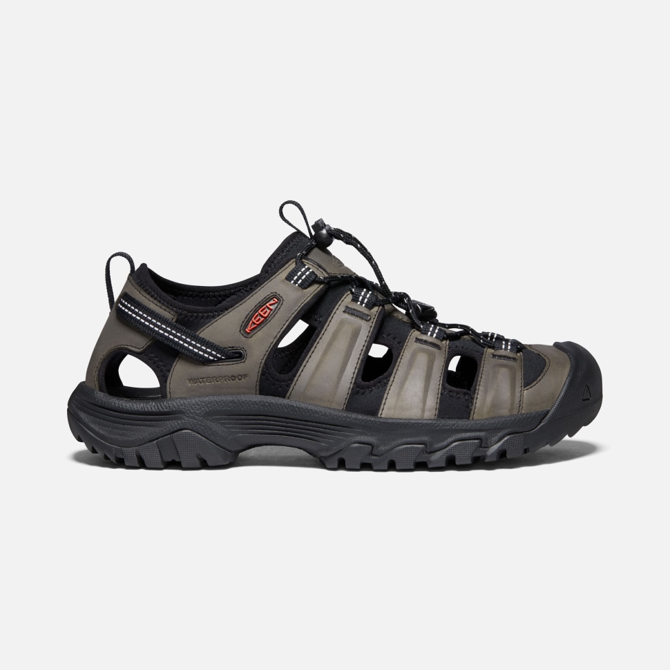 grau_schwarze_herrensandale_targhee_iii_keen.jpg Grau-schwarze Herrensandale Targhee Iii Keen – Bild 1
