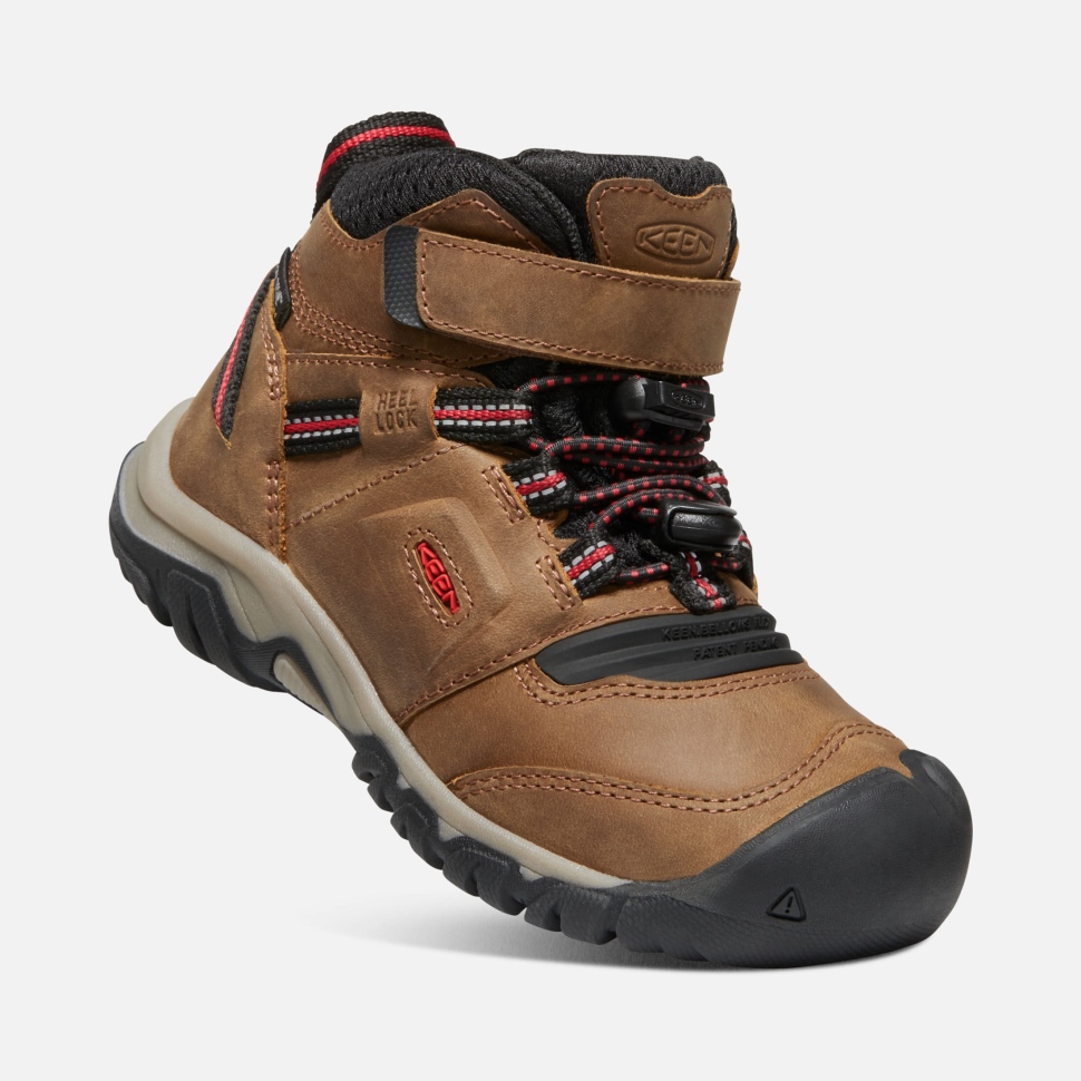 Keen Bison-red Carpet Ridge Flex Wasserdichter Stiefel Für Kleine Kinder – Bild 4