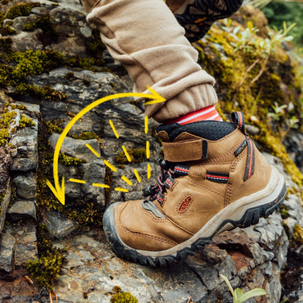 Keen Bison-red Carpet Ridge Flex Wasserdichter Stiefel Für Kleine Kinder – Bild 6