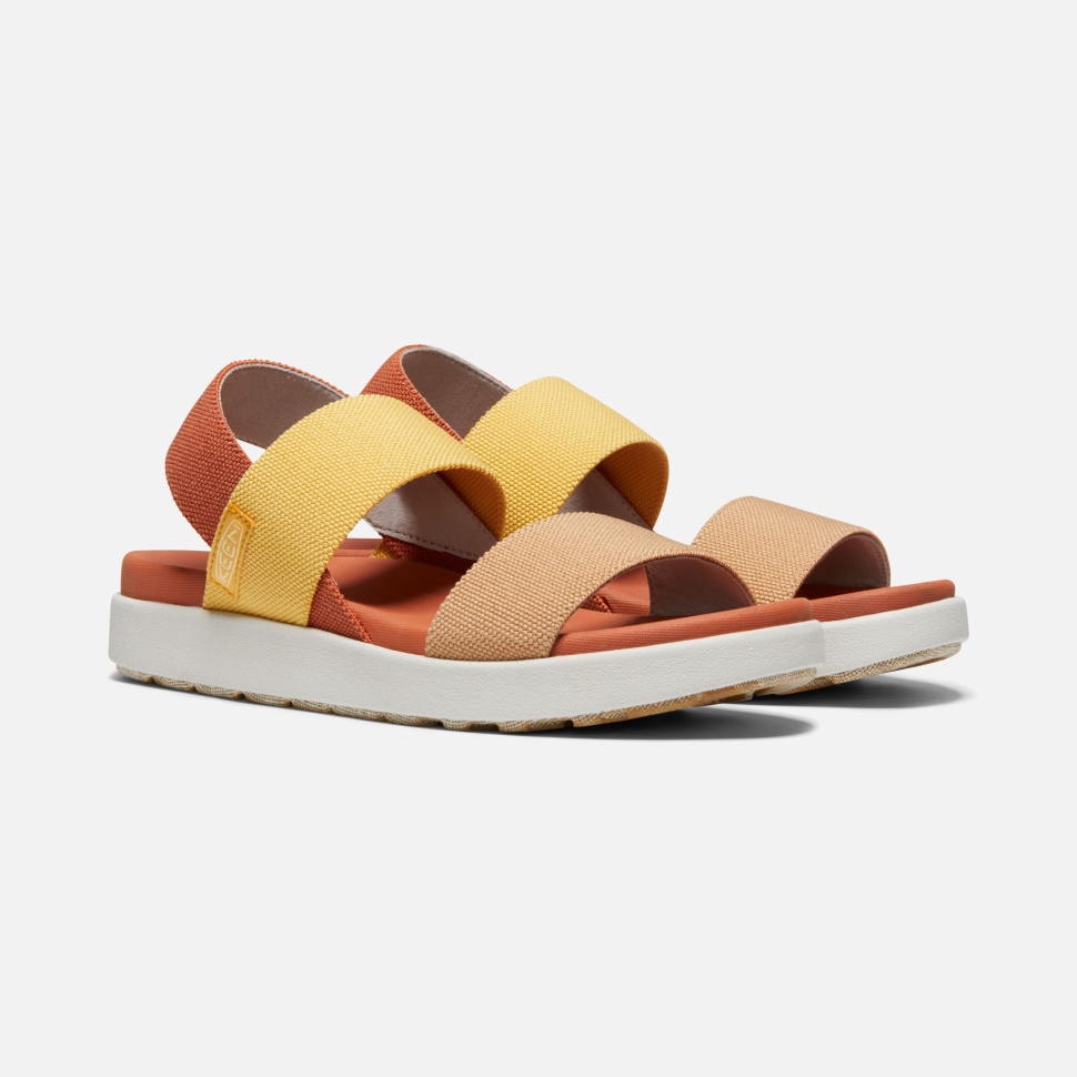Keen Fossil Orange-silberne Birch Damen-elle-sandale Mit Riemchenriemen – Bild 6