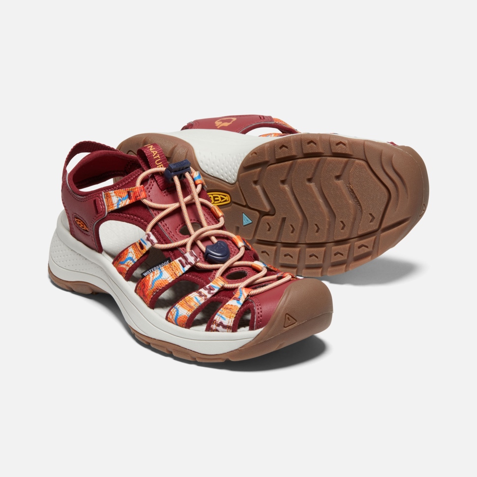 Keen Orange Wellenrot Astoria West X Outdoor Afro Damen – Bild 5