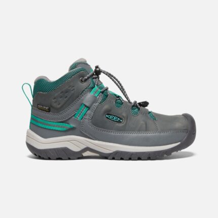 Keen Stahlgrau-porzellan Targhee Wasserdichter Stiefel Für Große Kinder