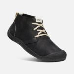 Schwarz-schwarzer Herren Mosey Leder Chukka Keen – Bild 4