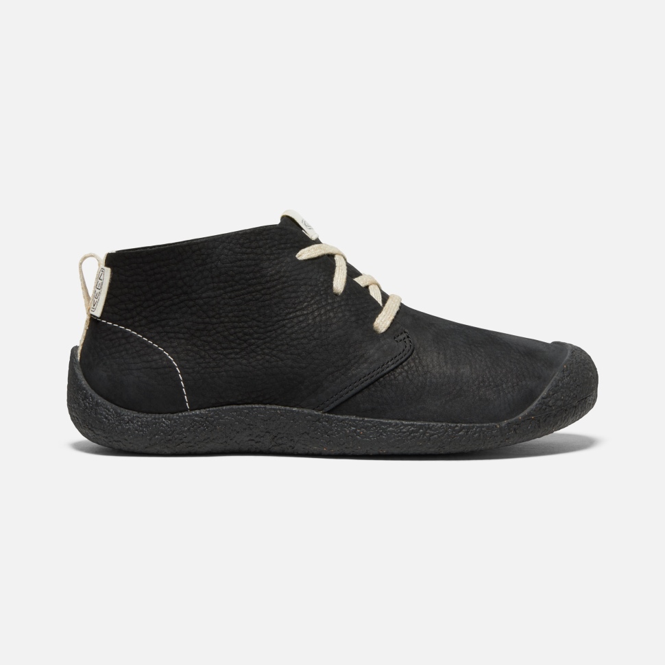 schwarz_schwarzer_herren_mosey_leder_chukka_keen.jpg Schwarz-schwarzer Herren Mosey Leder Chukka Keen – Bild 1