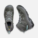 Stahlgrau-wolkenblauer Circadia Wasserdichter Damenstiefel Breit Keen – Bild 2